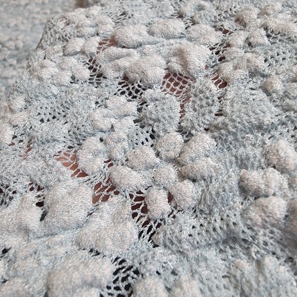 ASTR The Label floral lace knit dusty blue mid feminine chic dress size medium - Picture 7 of 13